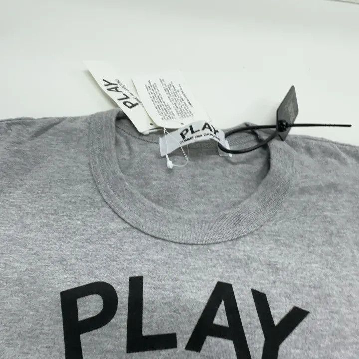 Comme des Garcons PLAY Comme des Garçons Play Gray Short Sleeve T-shirt 0079 Size M / US 6-8 / IT 42-44 - 9 Thumbnail