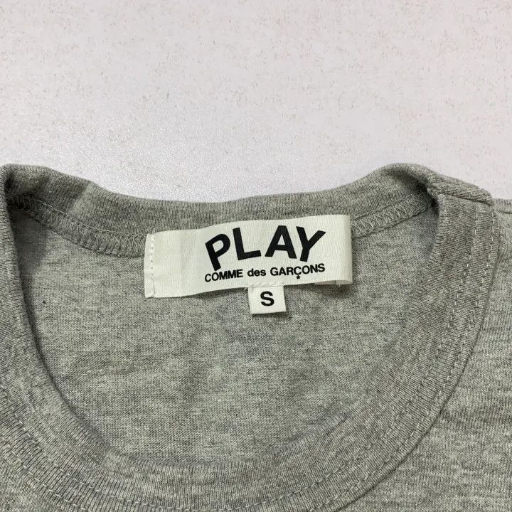 Comme des Garcons PLAY Comme des Garçons Play Gray Heart T-Shirt 0079 Size S / US 4 / IT 40 - 4 Thumbnail