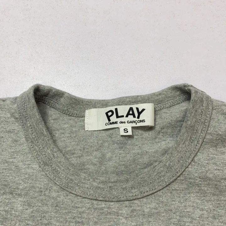 Comme des Garcons PLAY Comme des Garçons Play Gray Heart T-Shirt 0079 Size S / US 4 / IT 40 - 7 Thumbnail
