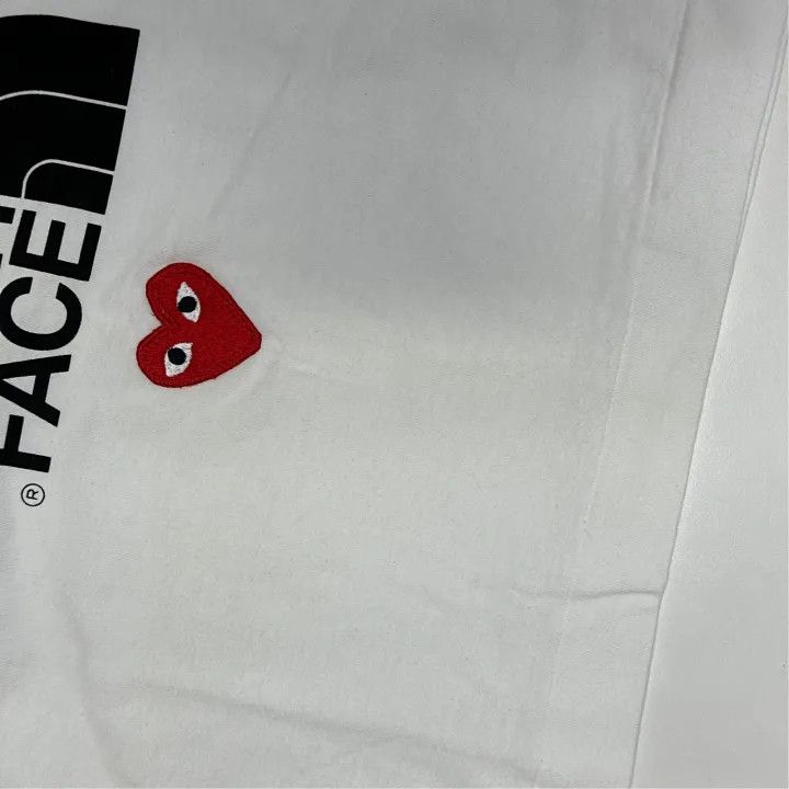 Comme des Garcons PLAY Comme des Garçons Play x The North Face White Tee 0079 Size L / US 10 / IT 46 - 4 Thumbnail