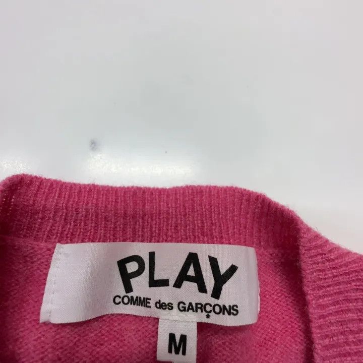 Comme des Garcons Comme des Garçons Play Pink Heart Cardigan Sweater 0079 Size M / US 6-8 / IT 42-44 - 3 Thumbnail