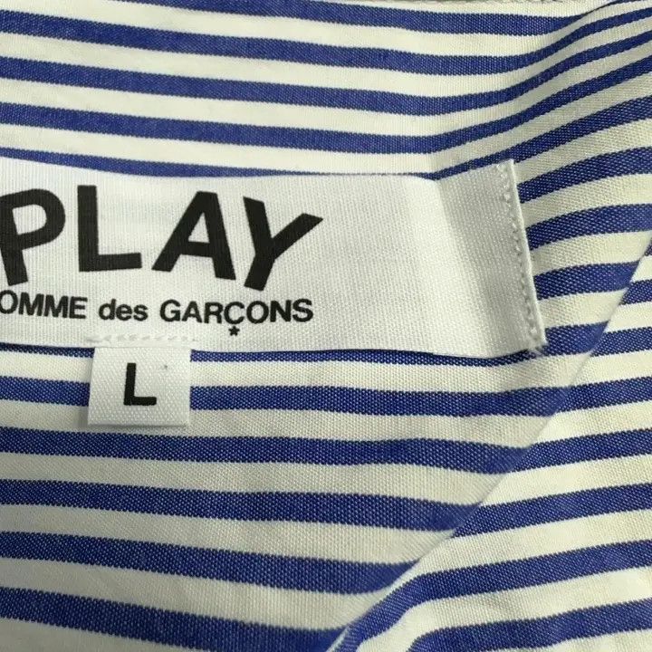 Comme des Garcons PLAY Comme des Garçons Play Striped Shirt for Women 0079 Size L / US 10 / IT 46 - 12 Thumbnail