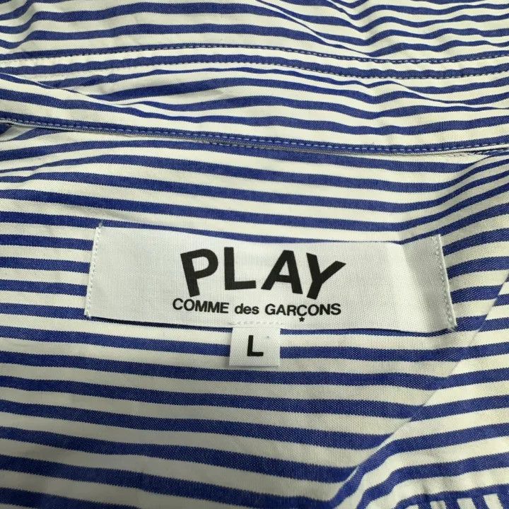 Comme des Garcons PLAY Comme des Garçons Play Striped Shirt for Women 0079 Size L / US 10 / IT 46 - 9 Thumbnail