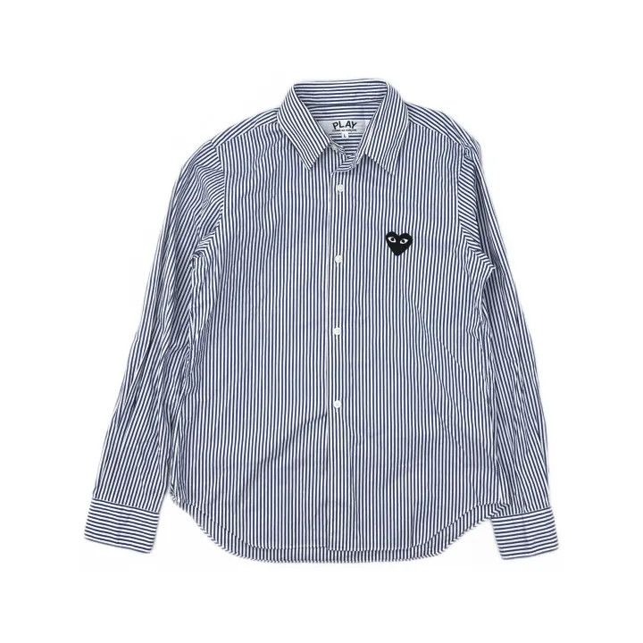 Comme des Garcons PLAY Comme des Garçons Play Striped Shirt for Women 0079 Size L / US 10 / IT 46 - 2 Thumbnail
