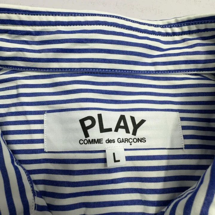 Comme des Garcons PLAY Comme des Garçons Play Striped Shirt for Women 0079 Size L / US 10 / IT 46 - 13 Thumbnail