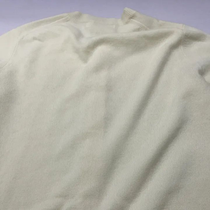 Comme des Garcons PLAY Comme des Garçons Play White Knit Cardigan 0079 Size L / US 10 / IT 46 - 6 Thumbnail