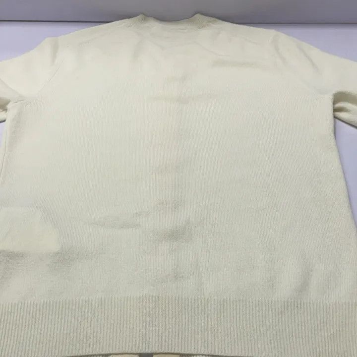 Comme des Garcons PLAY Comme des Garçons Play White Knit Cardigan 0079 Size L / US 10 / IT 46 - 12 Thumbnail