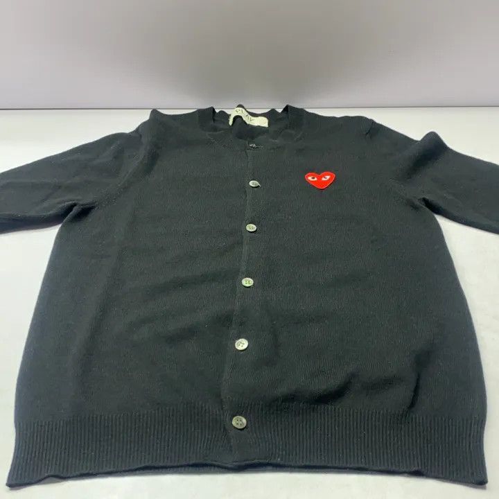 Comme des Garcons PLAY Comme des Garçons Play Black Knit Cardigan 0079 Size L / US 10 / IT 46 - 9 Thumbnail