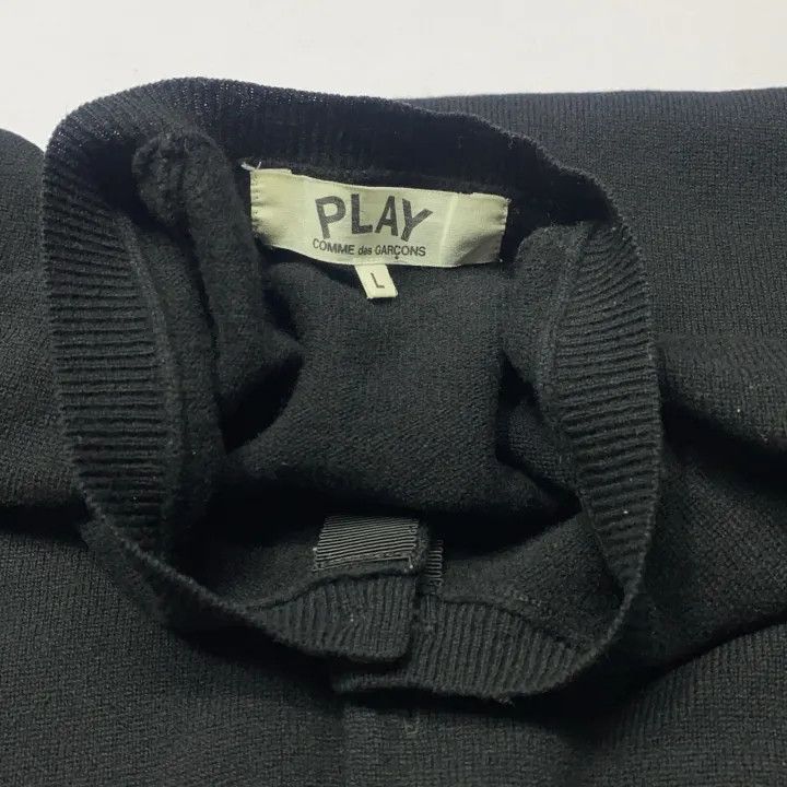 Comme des Garcons PLAY Comme des Garçons Play Black Knit Cardigan 0079 Size L / US 10 / IT 46 - 7 Thumbnail