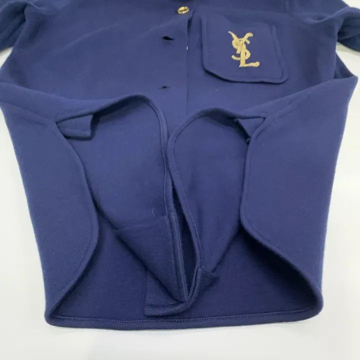 Saint Laurent Paris Saint Laurent Monogram Wool Embroidered Shirt 0079 Size S / US 4 / IT 40 - 10 Thumbnail