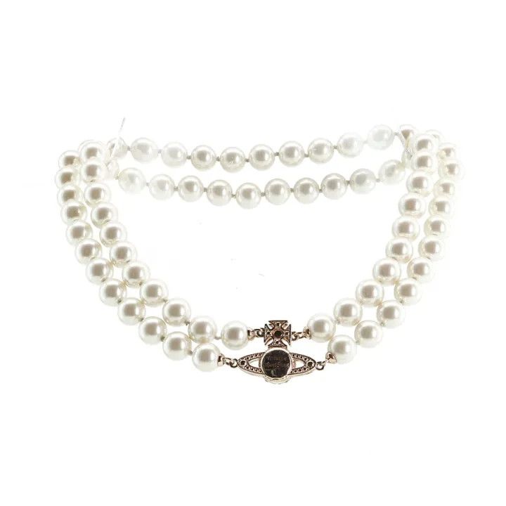 Celine Xi Taihou Fashion Pearl Planet Pendant Necklace 0079 Size ONE SIZE - 2 Thumbnail