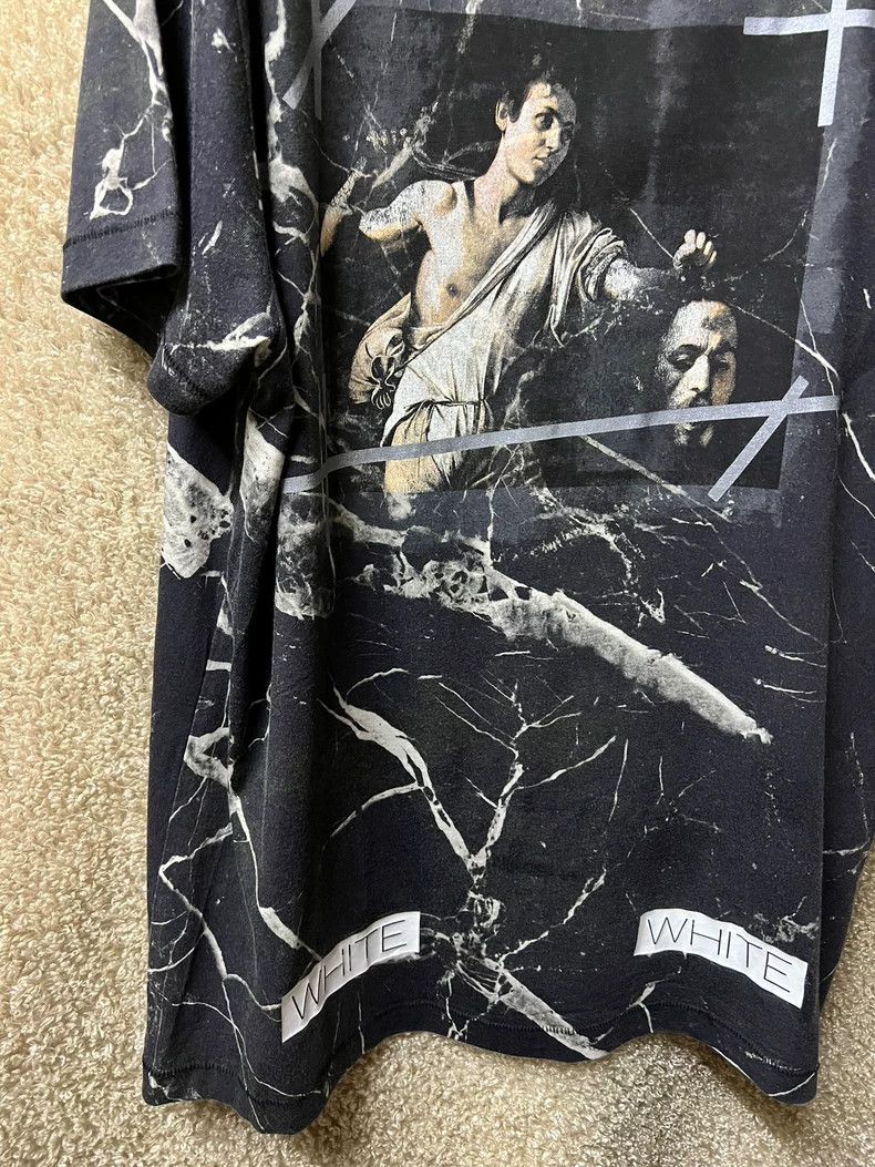 Off-White Off-White Men's Marble Print T-Shirt Size US M / EU 48-50 / 2 - 4 Thumbnail