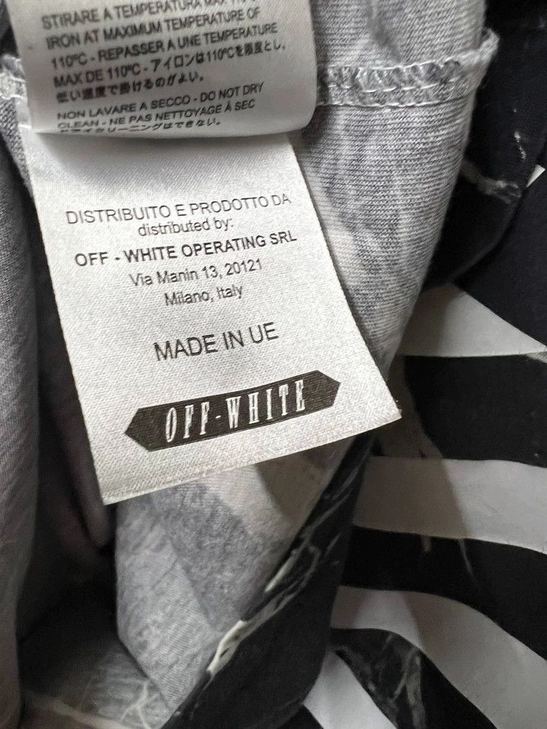 Off-White Off-White Men's Marble Print T-Shirt Size US M / EU 48-50 / 2 - 8 Thumbnail