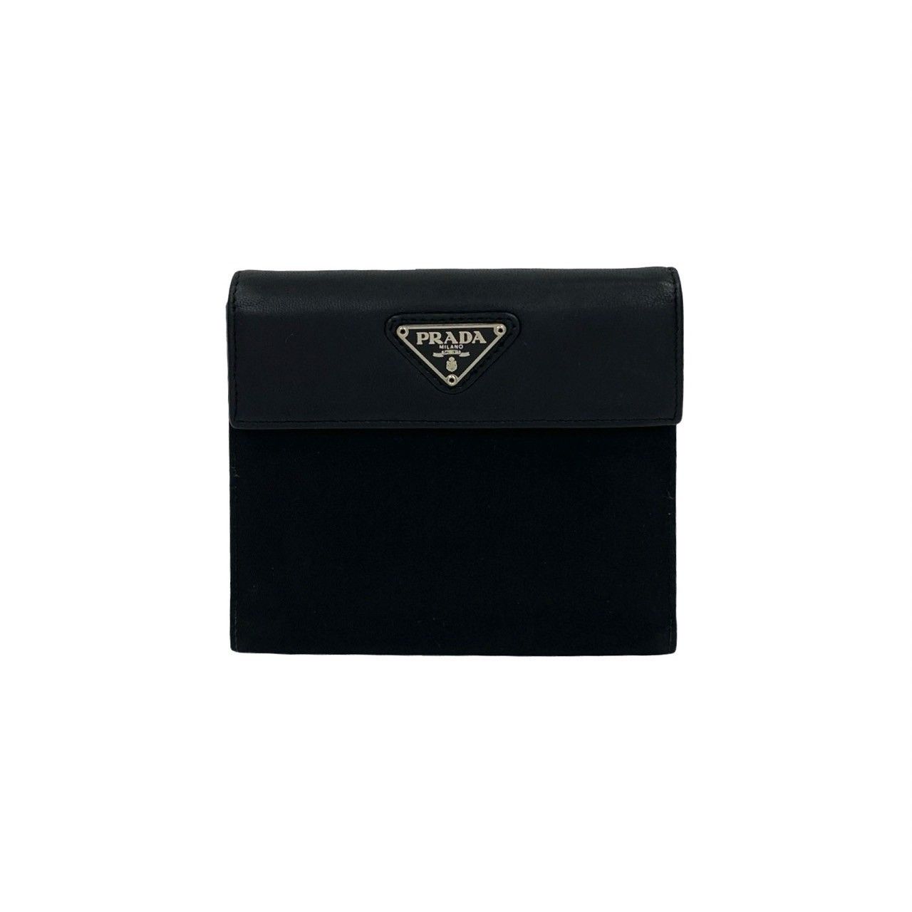 Prada Prada Prada Tessuto Leather Bifold Wallet Leather Short Wallet Size ONE SIZE - 2 Thumbnail
