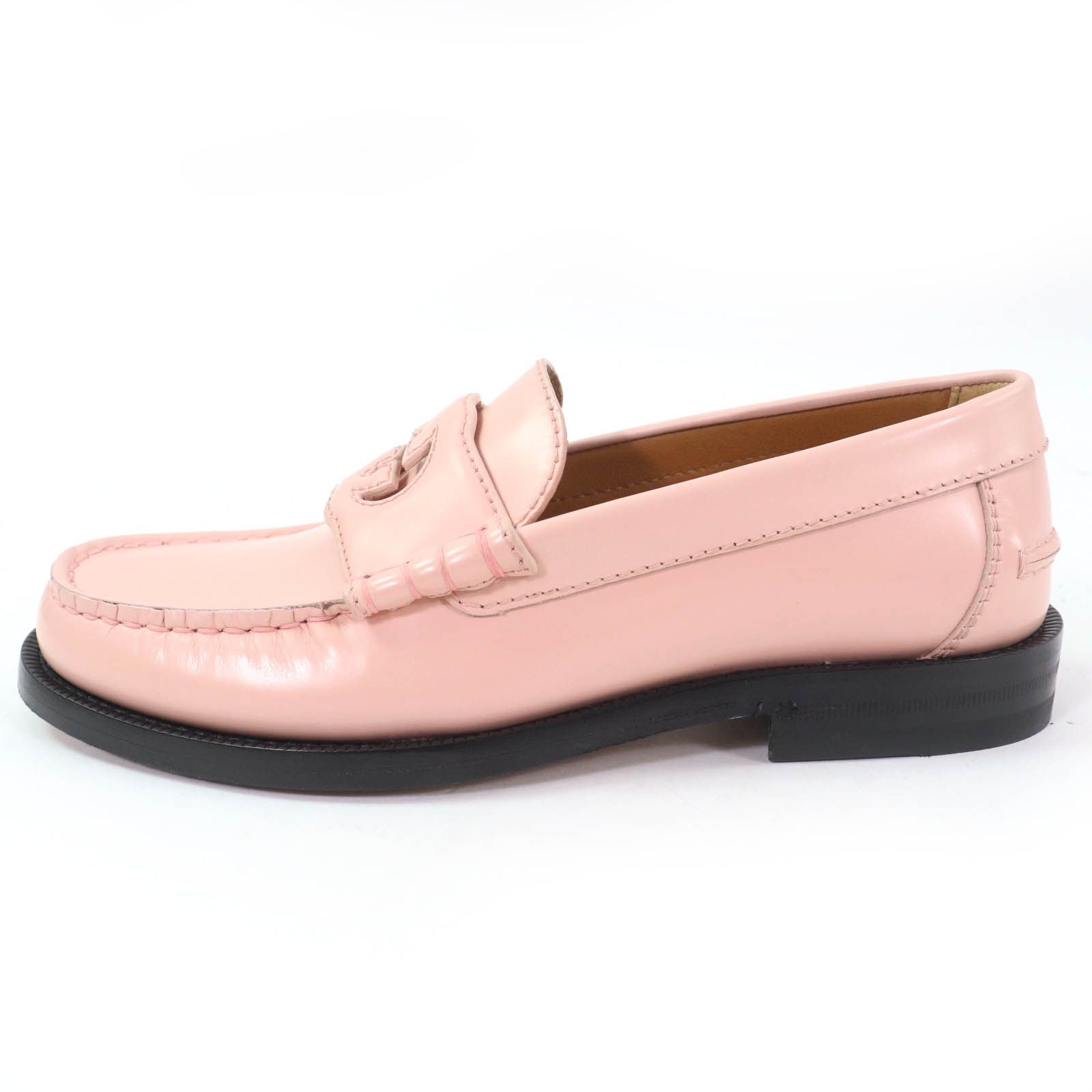 Gucci Gucci Gucci Interlocking G Leather Loafers Leather Shoes 738676 Size ONE SIZE - 5 Thumbnail