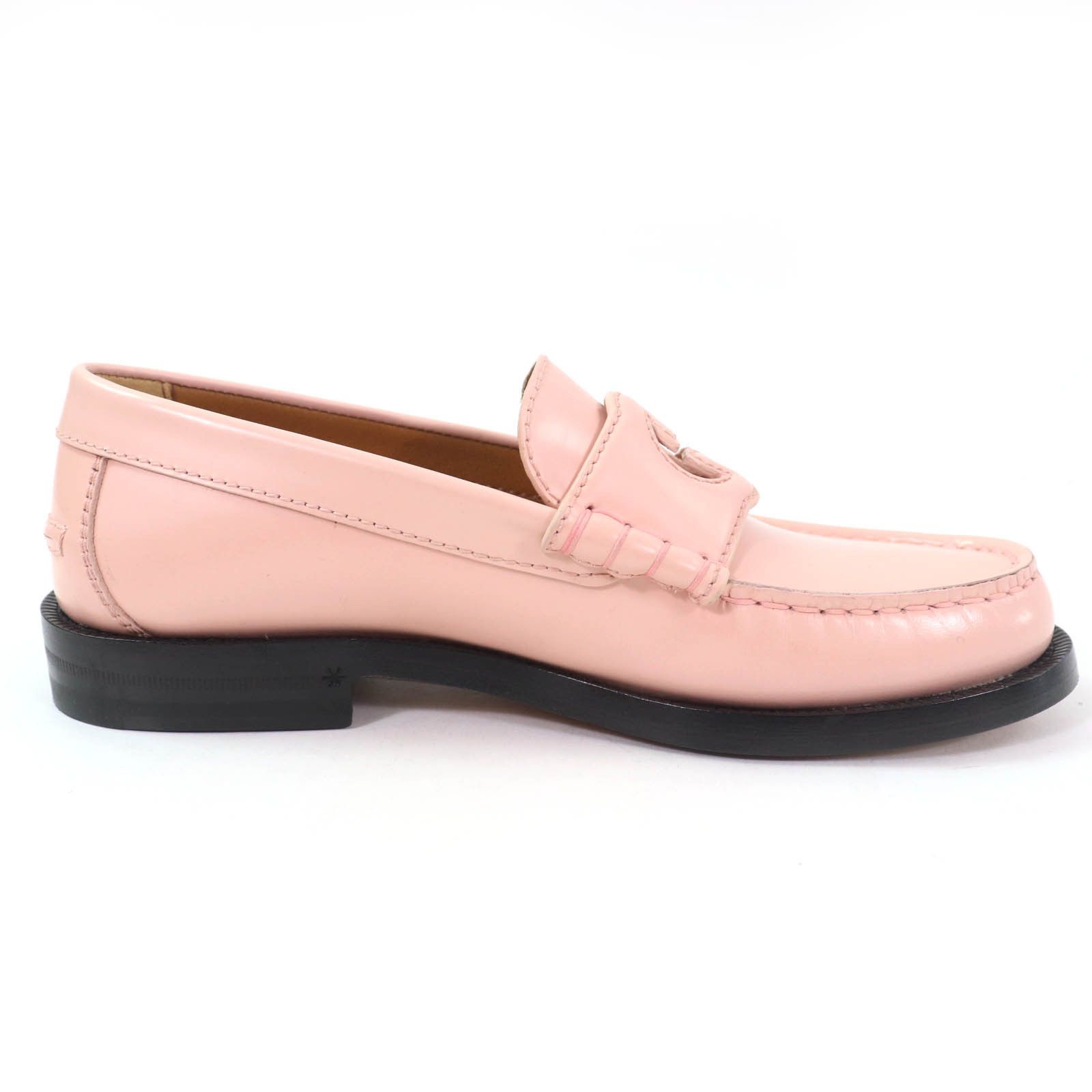 Gucci Gucci Gucci Interlocking G Leather Loafers Leather Shoes 738676 Size ONE SIZE - 6 Thumbnail