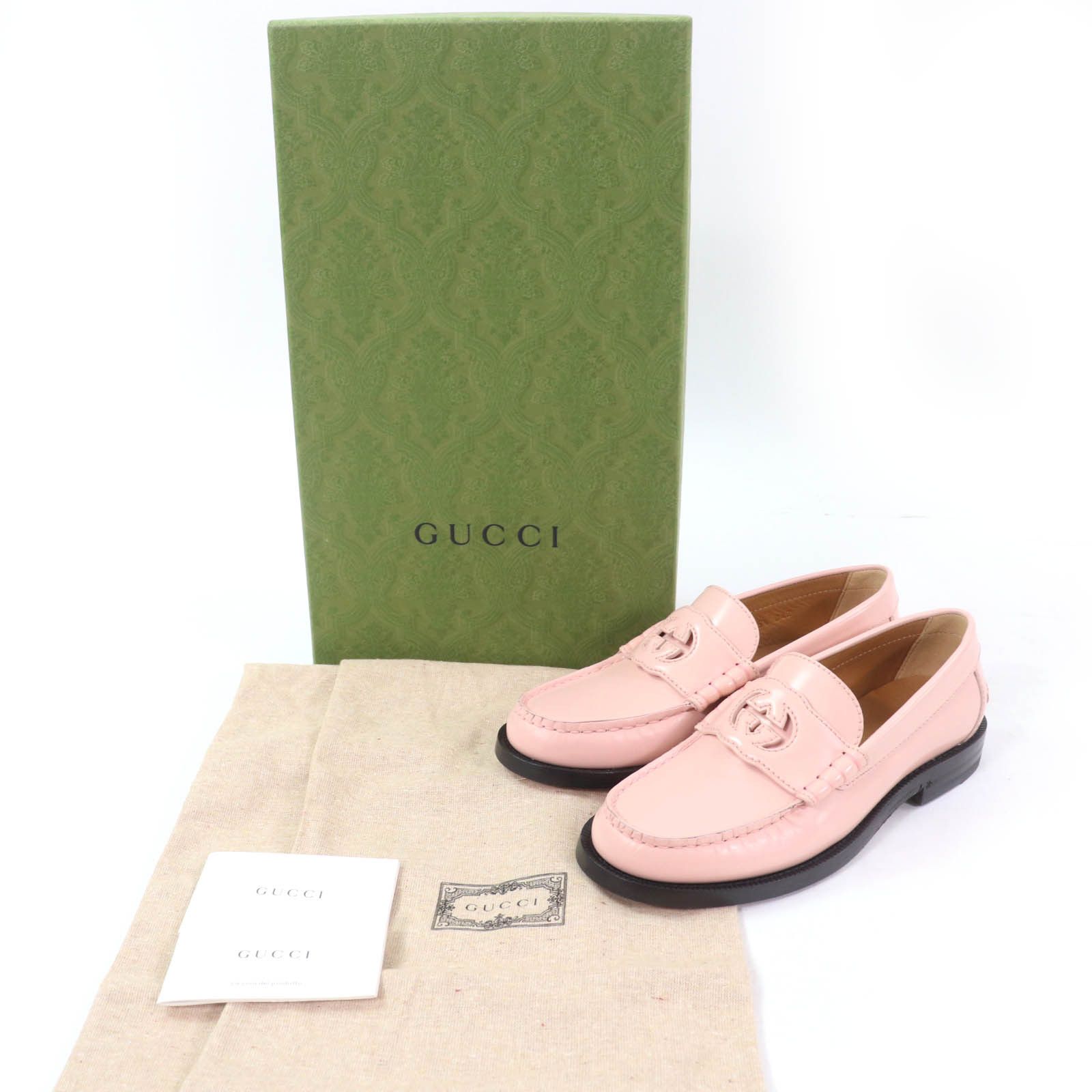 Gucci Gucci Gucci Interlocking G Leather Loafers Leather Shoes 738676 Size ONE SIZE - 2 Thumbnail