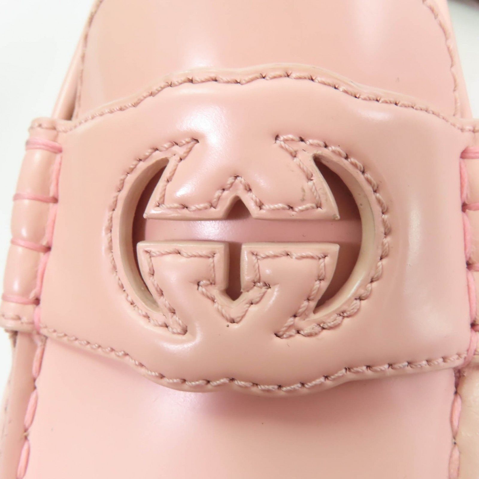 Gucci Gucci Gucci Interlocking G Leather Loafers Leather Shoes 738676 Size ONE SIZE - 9 Thumbnail