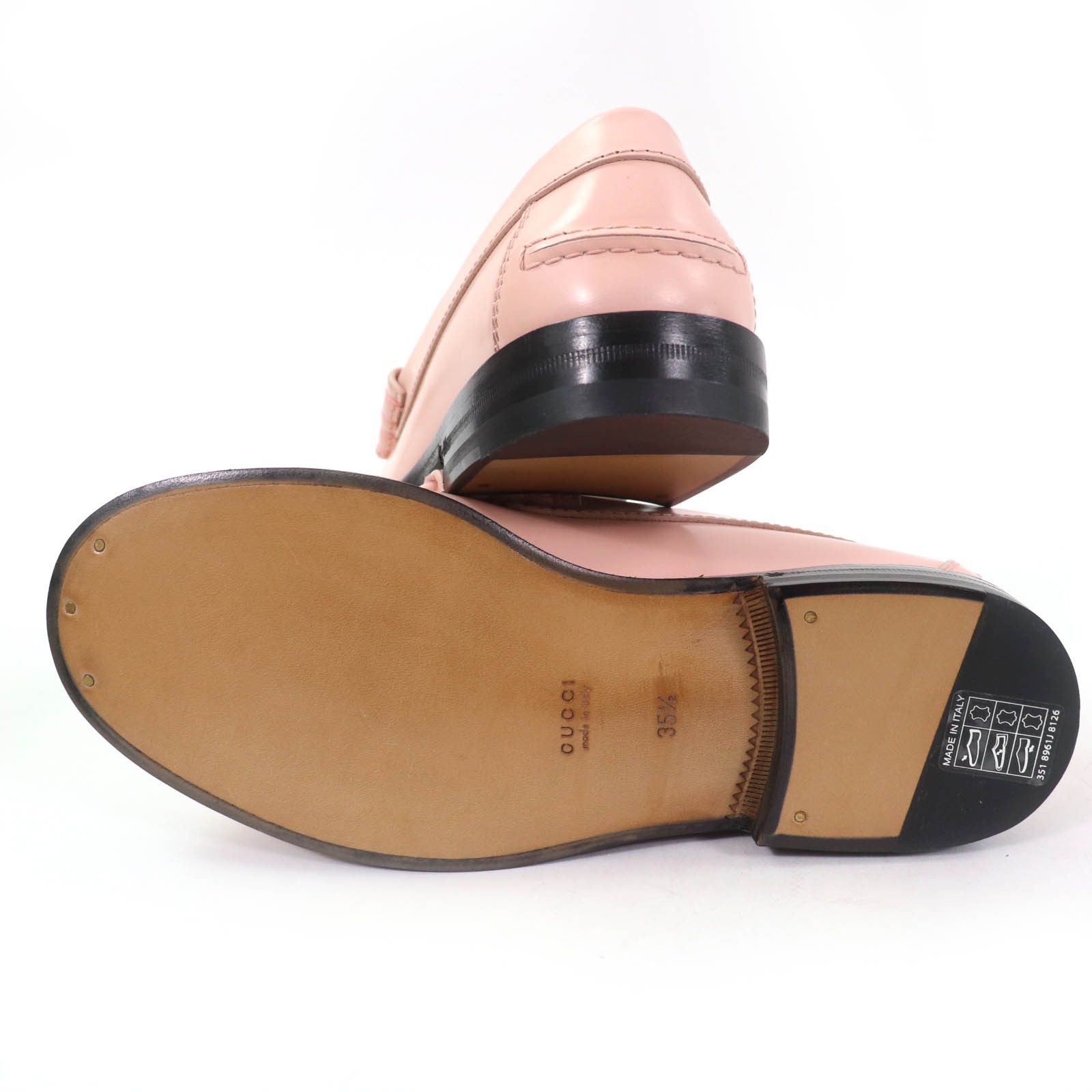Gucci Gucci Gucci Interlocking G Leather Loafers Leather Shoes 738676 Size ONE SIZE - 7 Thumbnail