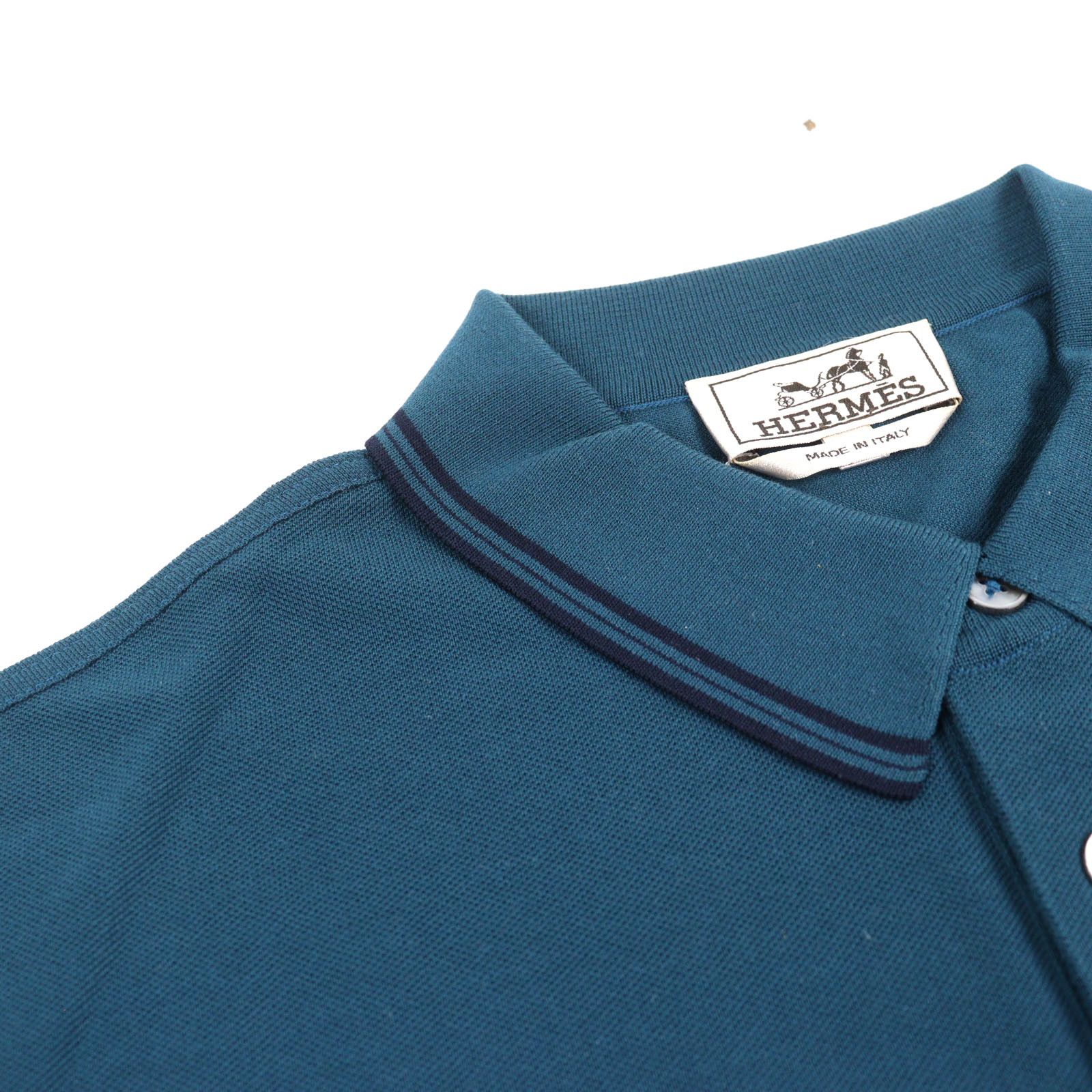 Hermes Hermes Hermes Polo Shirt Cotton Polo Shirt Cotton Tops Size ONE SIZE - 6 Thumbnail