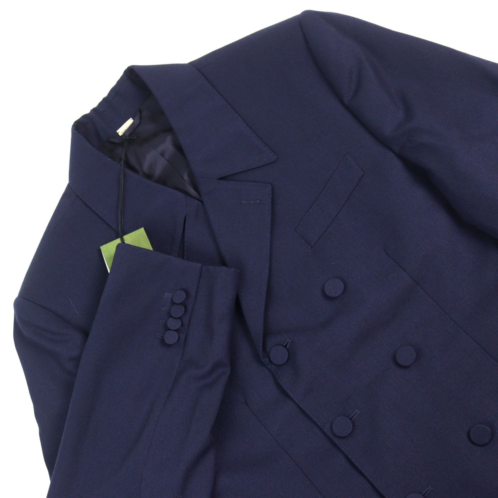 Gucci Gucci Gucci Double breasted jacket Wool Jacket Cotton Suits 736770 Size ONE SIZE - 2 Thumbnail