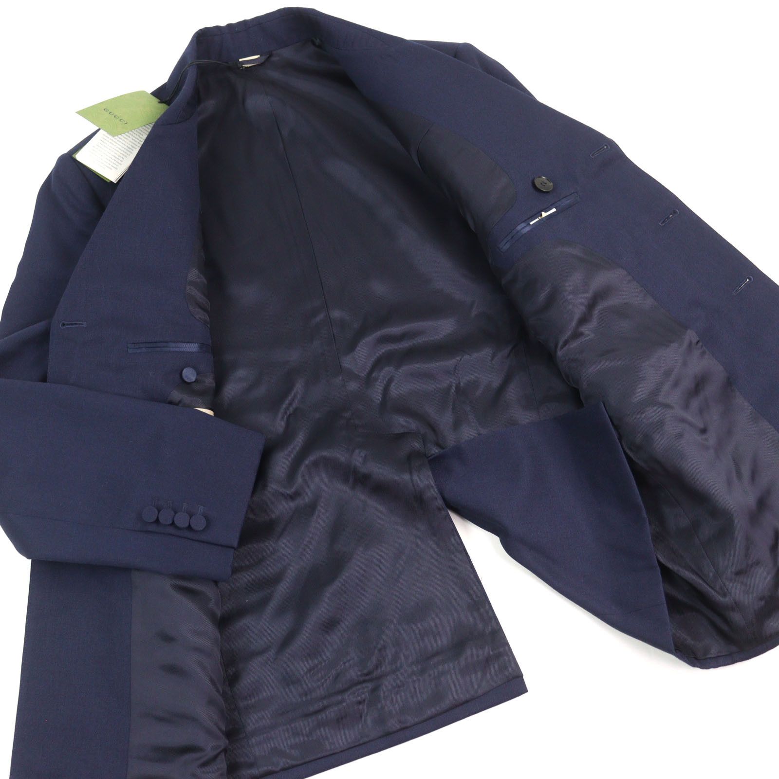 Gucci Gucci Gucci Double breasted jacket Wool Jacket Cotton Suits 736770 Size ONE SIZE - 3 Thumbnail
