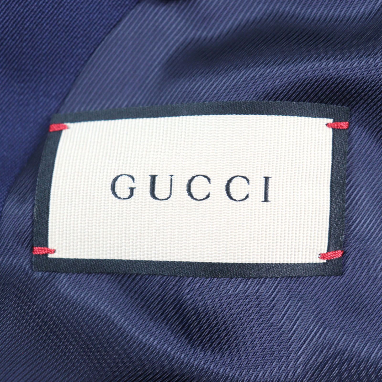 Gucci Gucci Gucci Double breasted jacket Wool Jacket Cotton Suits 736770 Size ONE SIZE - 7 Thumbnail