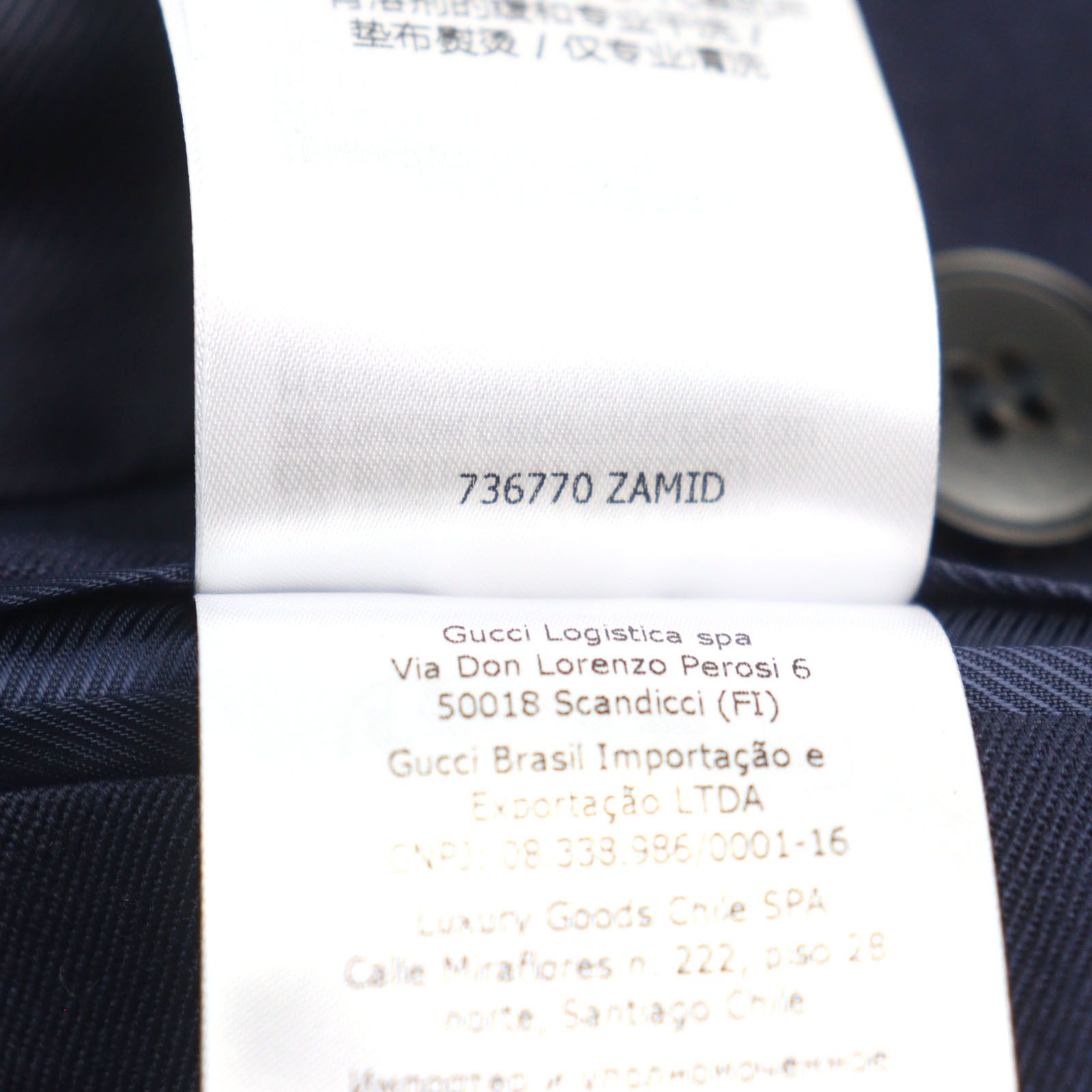 Gucci Gucci Gucci Double breasted jacket Wool Jacket Cotton Suits 736770 Size ONE SIZE - 11 Thumbnail