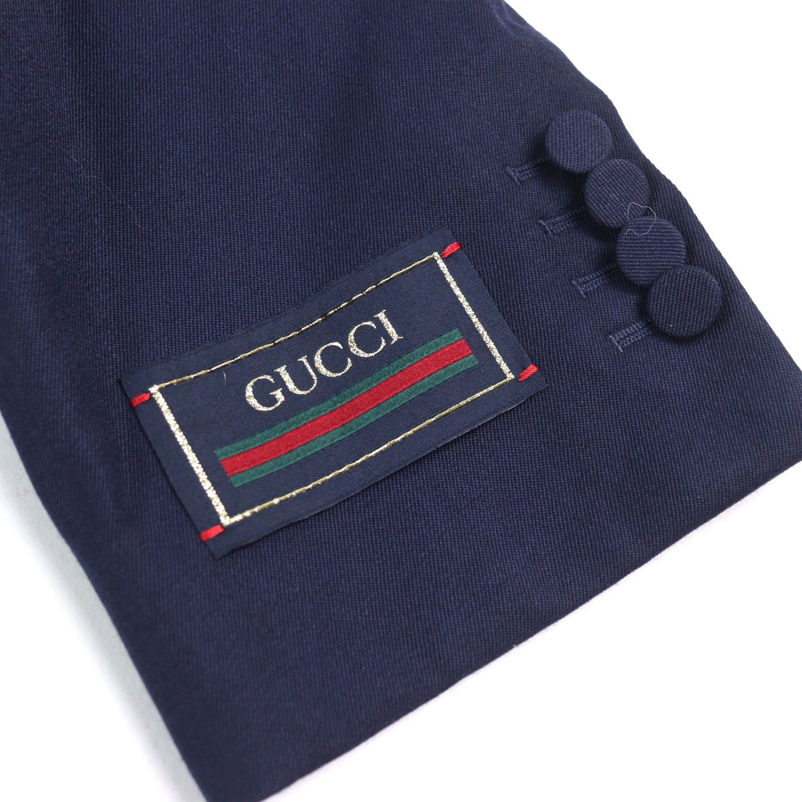 Gucci Gucci Gucci Double breasted jacket Wool Jacket Cotton Suits 736770 Size ONE SIZE - 6 Thumbnail