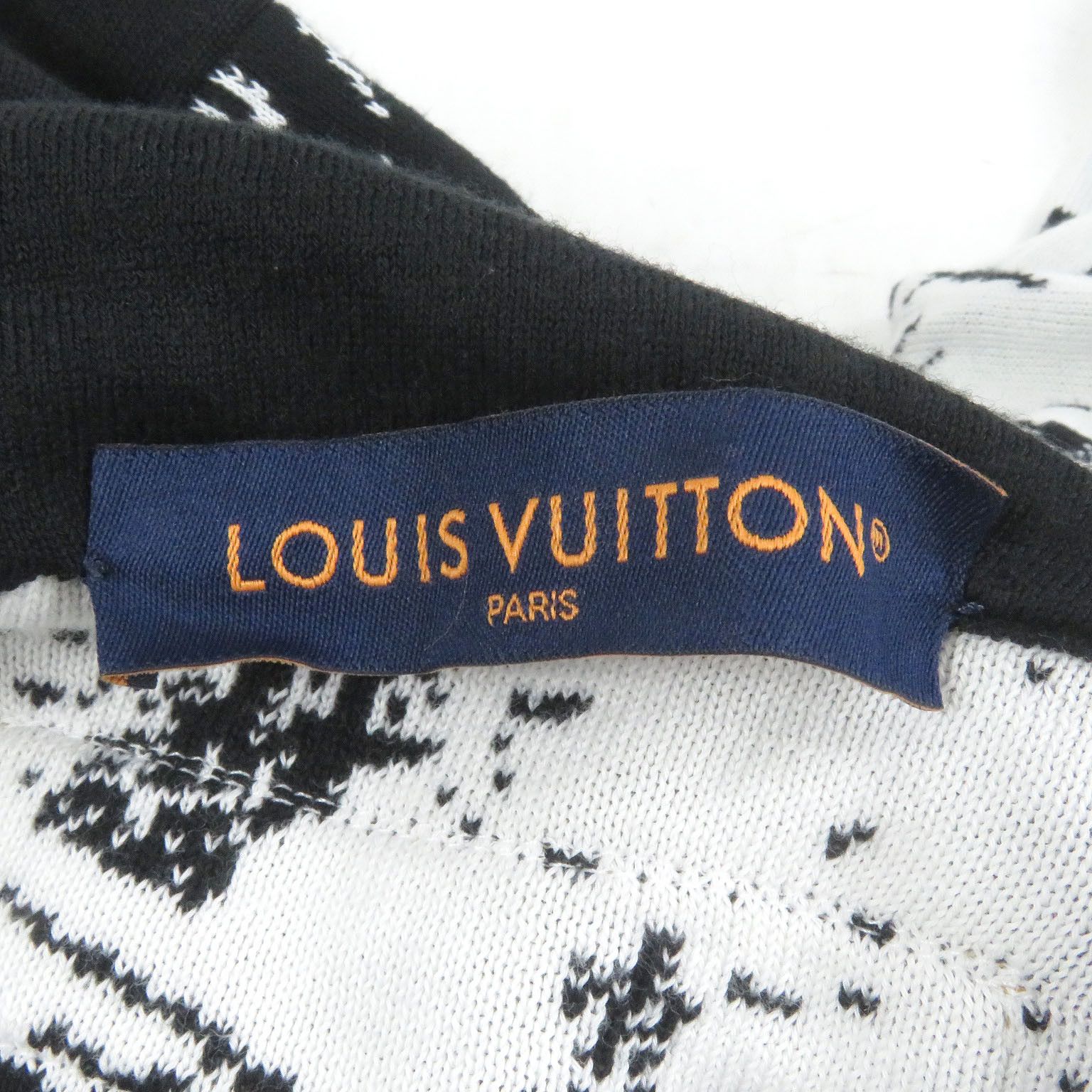 Louis Vuitton Louis Vuitton Louis Vuitton Paris Collage Jacquard Hoodie Knit Cotton Sweatshirts & Hoodies Size ONE SIZE - 5 Thumbnail