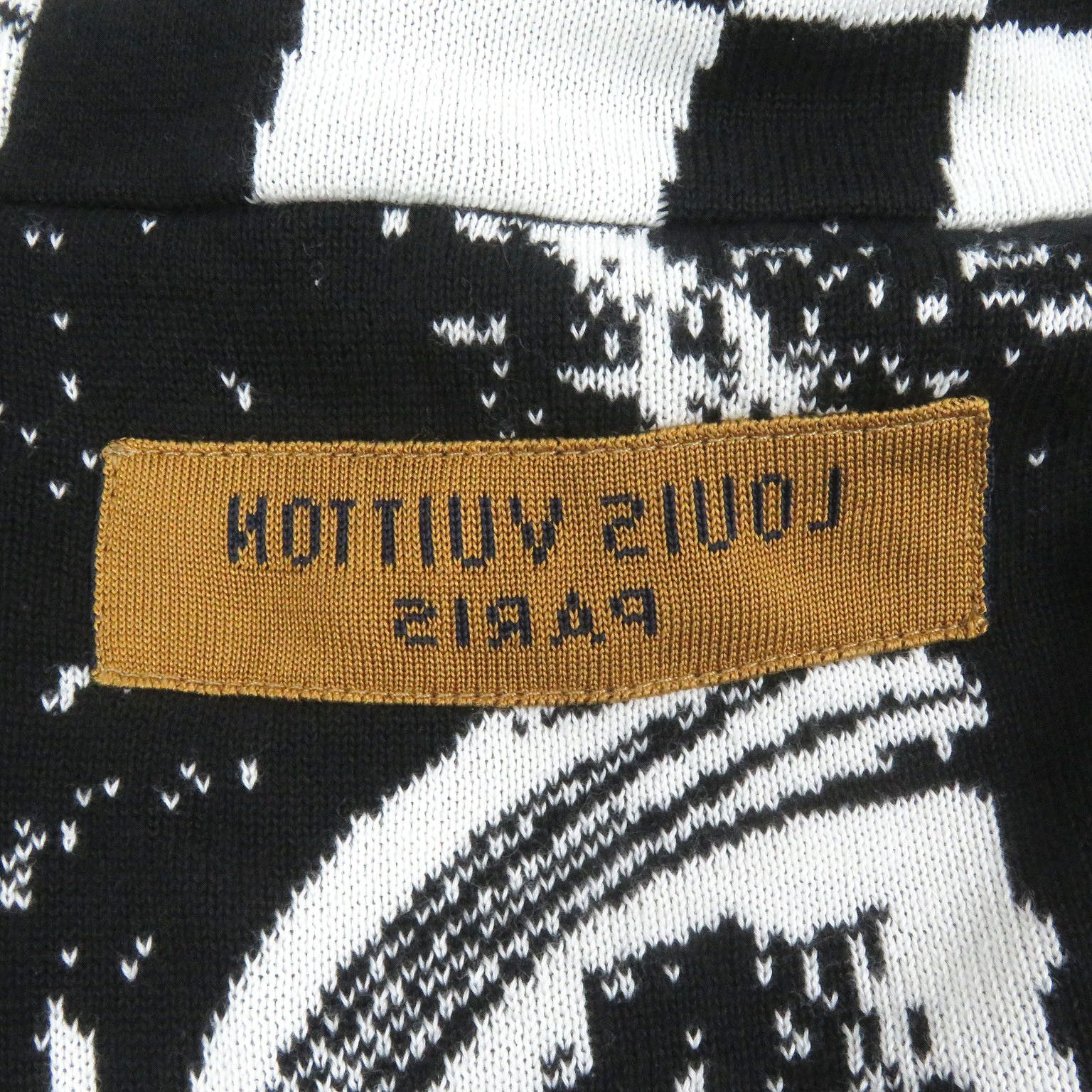 Louis Vuitton Louis Vuitton Louis Vuitton Paris Collage Jacquard Hoodie Knit Cotton Sweatshirts & Hoodies Size ONE SIZE - 4 Thumbnail