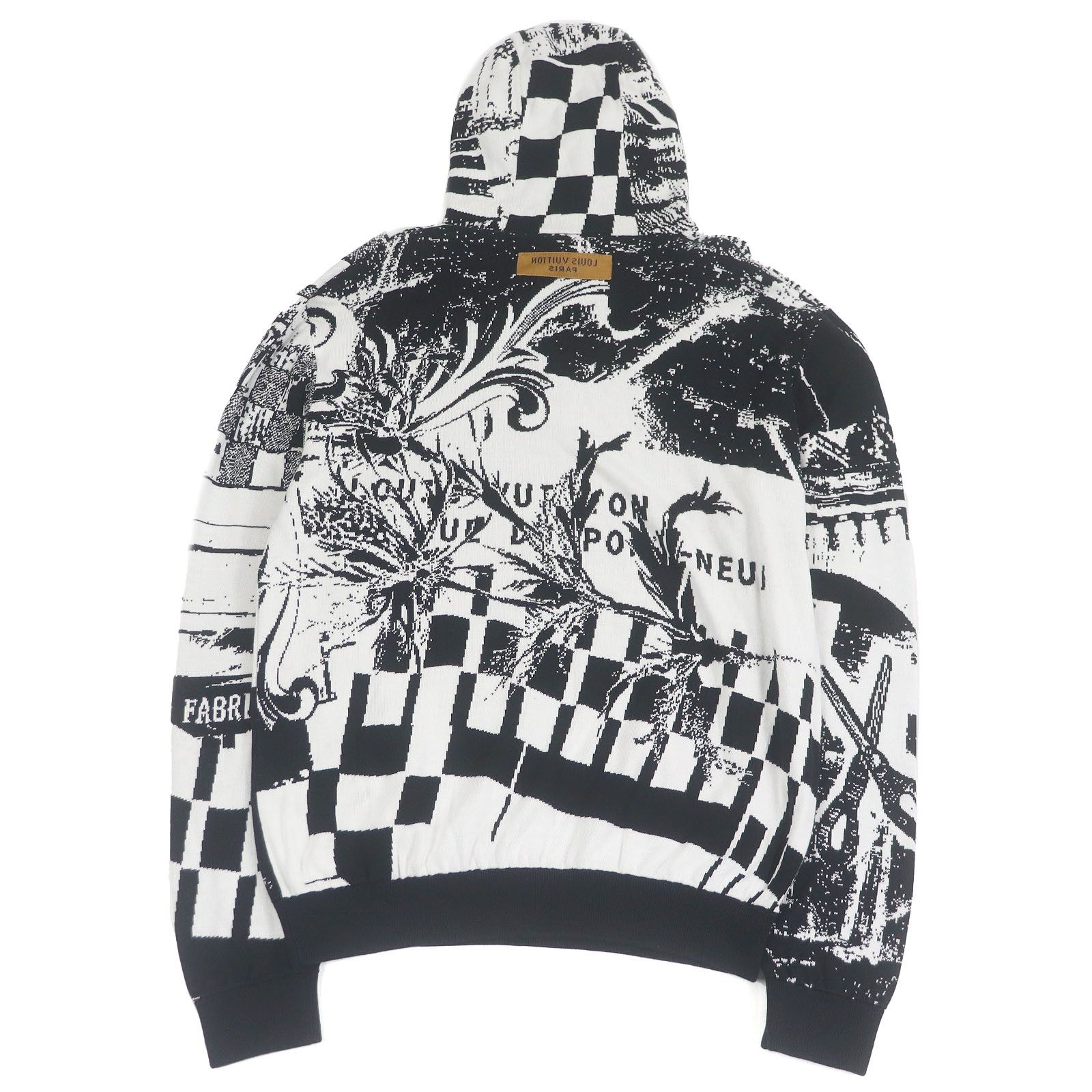 Louis Vuitton Louis Vuitton Louis Vuitton Paris Collage Jacquard Hoodie Knit Cotton Sweatshirts & Hoodies Size ONE SIZE - 3 Thumbnail