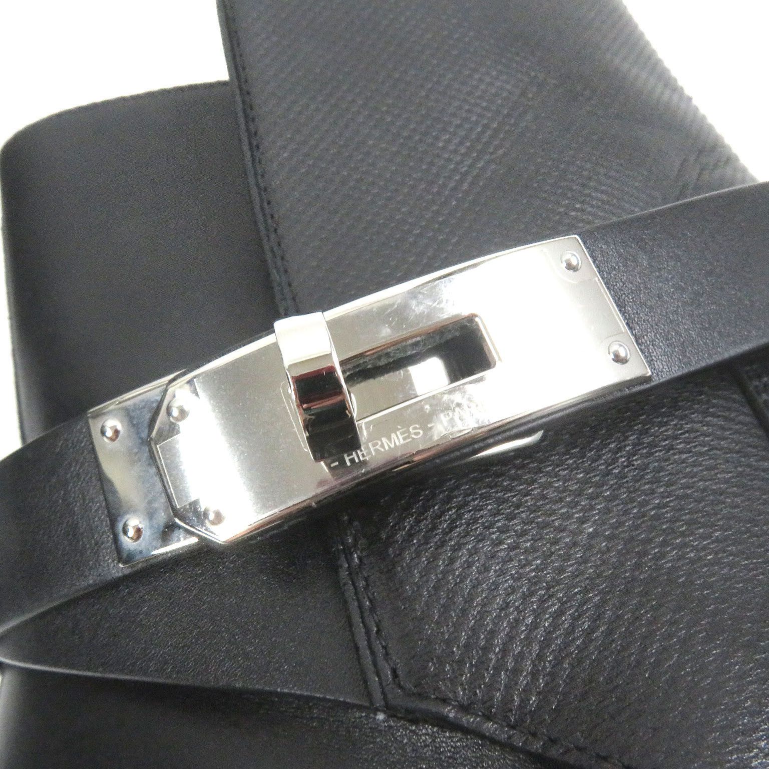 Hermes Hermes Hermes Kelly Buckle Leather Ankle Boots Leather Shoes Size ONE SIZE - 6 Thumbnail