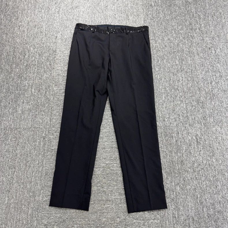 Dolce & Gabbana DG sequin wool casual pants Size US 44 / EU 60 - 2 Thumbnail
