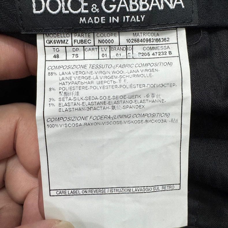 Dolce & Gabbana DG sequin wool casual pants Size US 44 / EU 60 - 4 Thumbnail