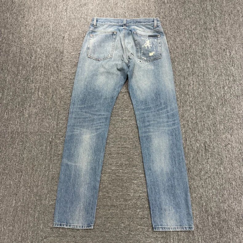 Dolce & Gabbana DG rhinestone embroidered distressed jeans Size US 44 / EU 60 - 2 Thumbnail
