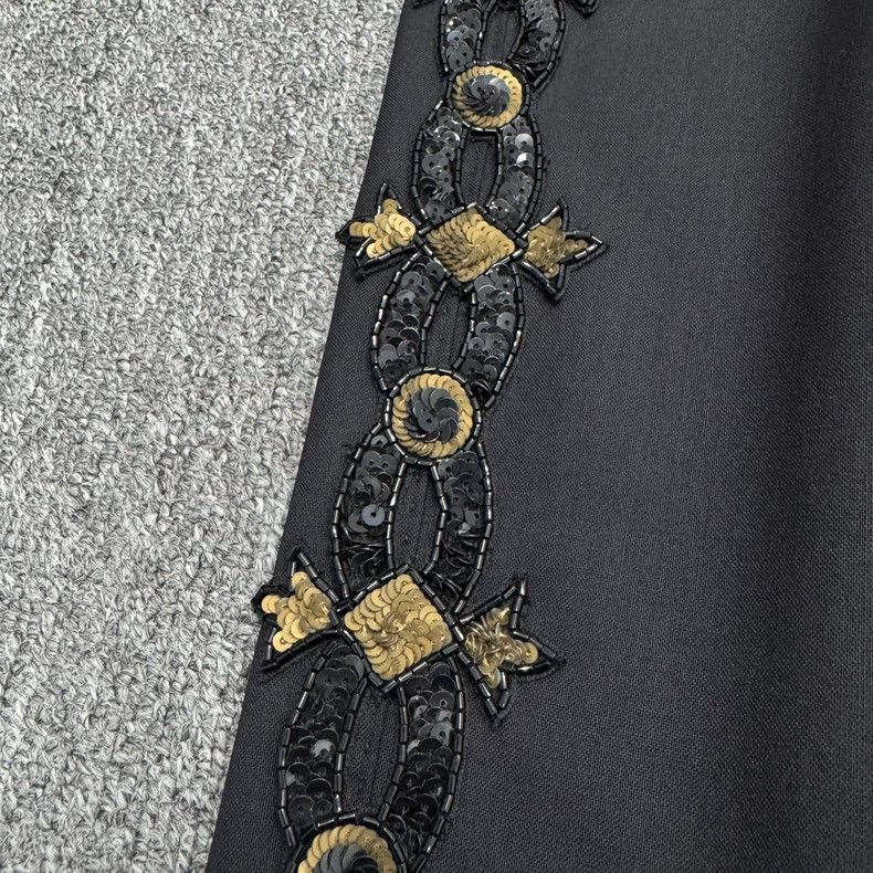 Dolce & Gabbana DG show style sequin wool casual pants Size US 44 / EU 60 - 3 Thumbnail