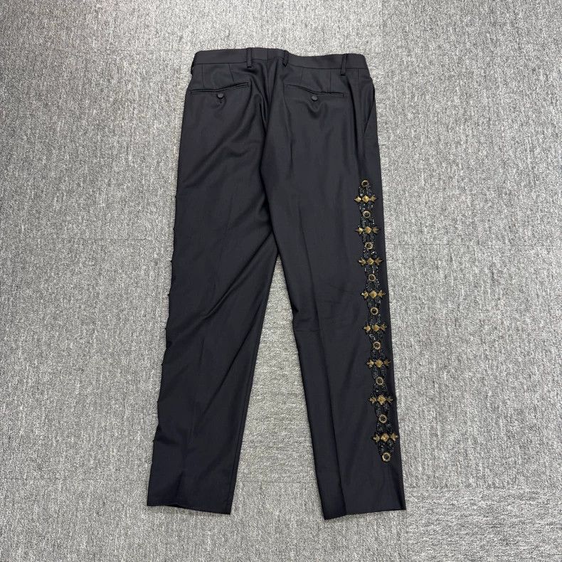 Dolce & Gabbana DG show style sequin wool casual pants Size US 44 / EU 60 - 2 Thumbnail