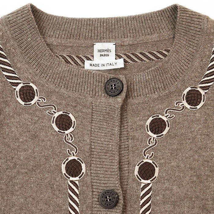 Hermes Hermes Hermes Les Tambours Wool Cardigan Others Tops Size ONE SIZE - 9 Thumbnail