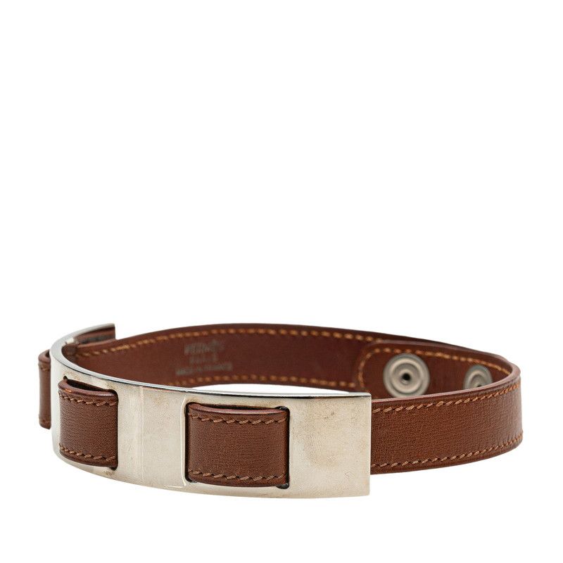 Hermes Hermes Hermes Choker Leather Metal Necklace Leather Necklace DUTY FREE for USA Size ONE SIZE - 2 Thumbnail