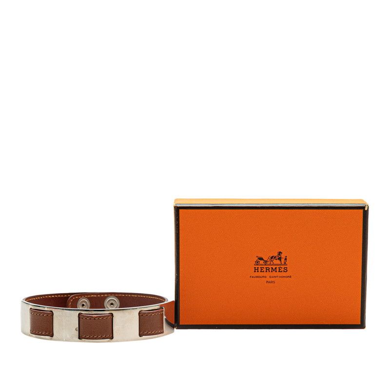 Hermes Hermes Hermes Choker Leather Metal Necklace Leather Necklace DUTY FREE for USA Size ONE SIZE - 6 Thumbnail