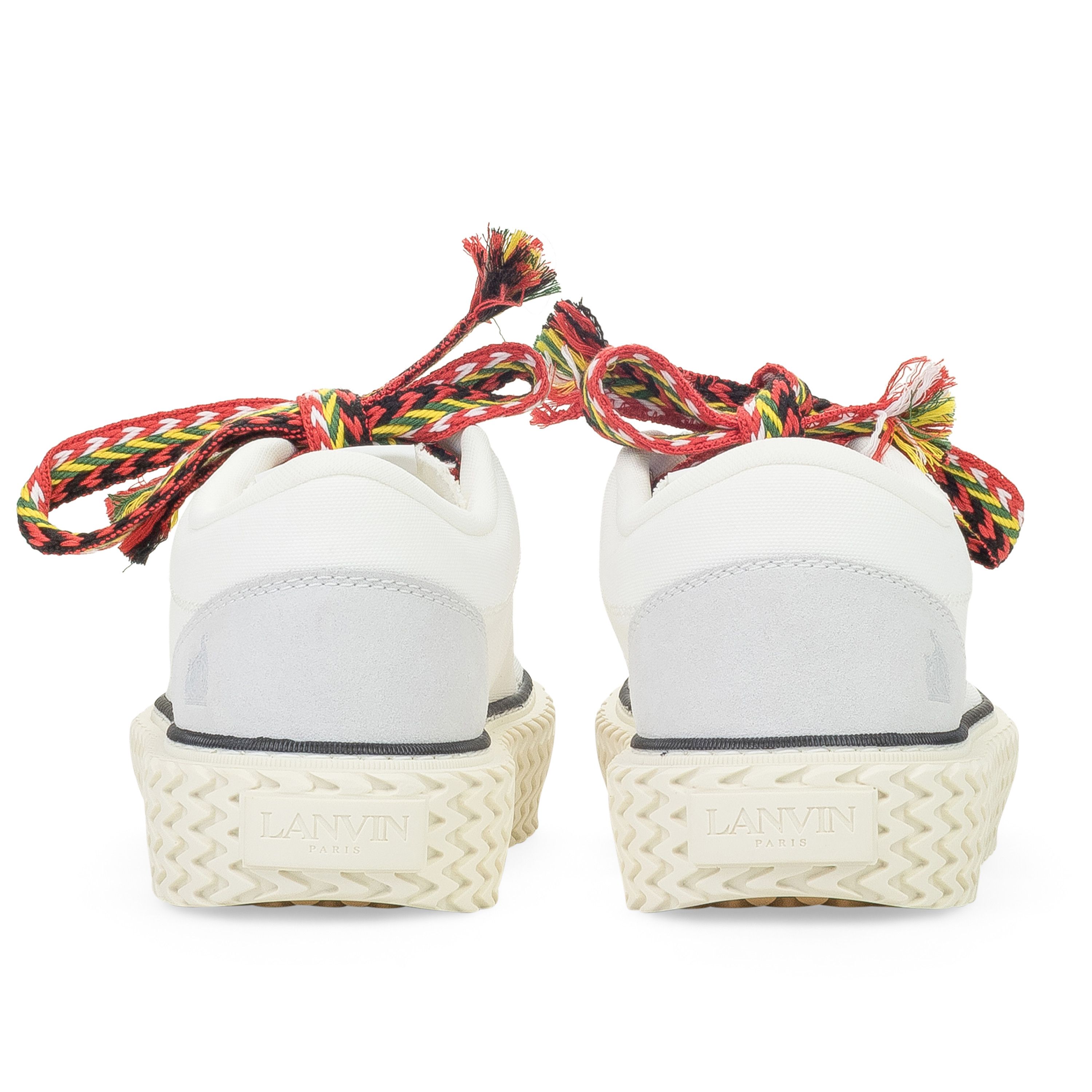 Lanvin WHITE BASKETS BASSES CURBIES SNEAKERS SIZE 45