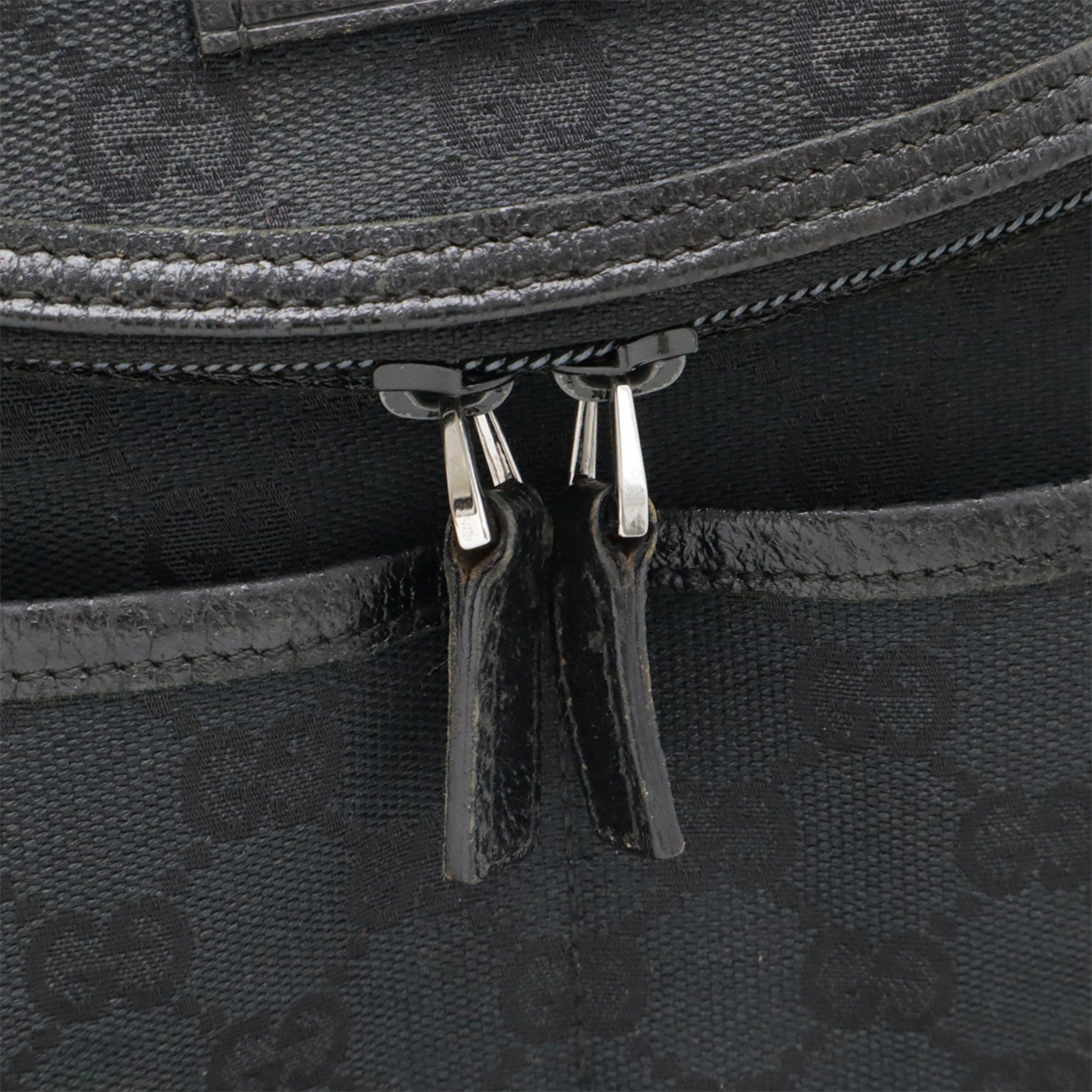 Gucci GUCCI GG Canvas Mother's Bag Shoulder Leather Black 123326 Size ONE SIZE - 6 Thumbnail