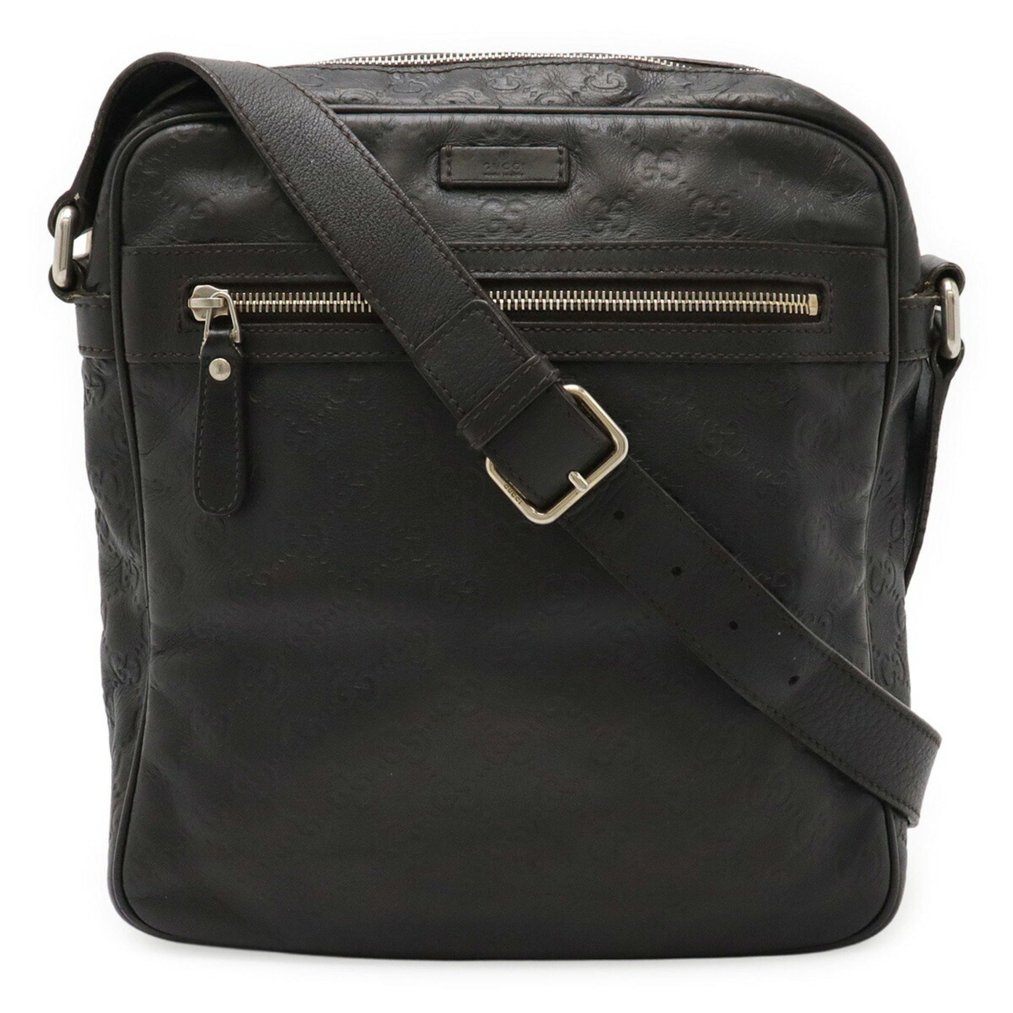 Gucci GUCCI Diamante Shoulder Bag in Black Leather 201448 Size ONE SIZE - 2 Thumbnail