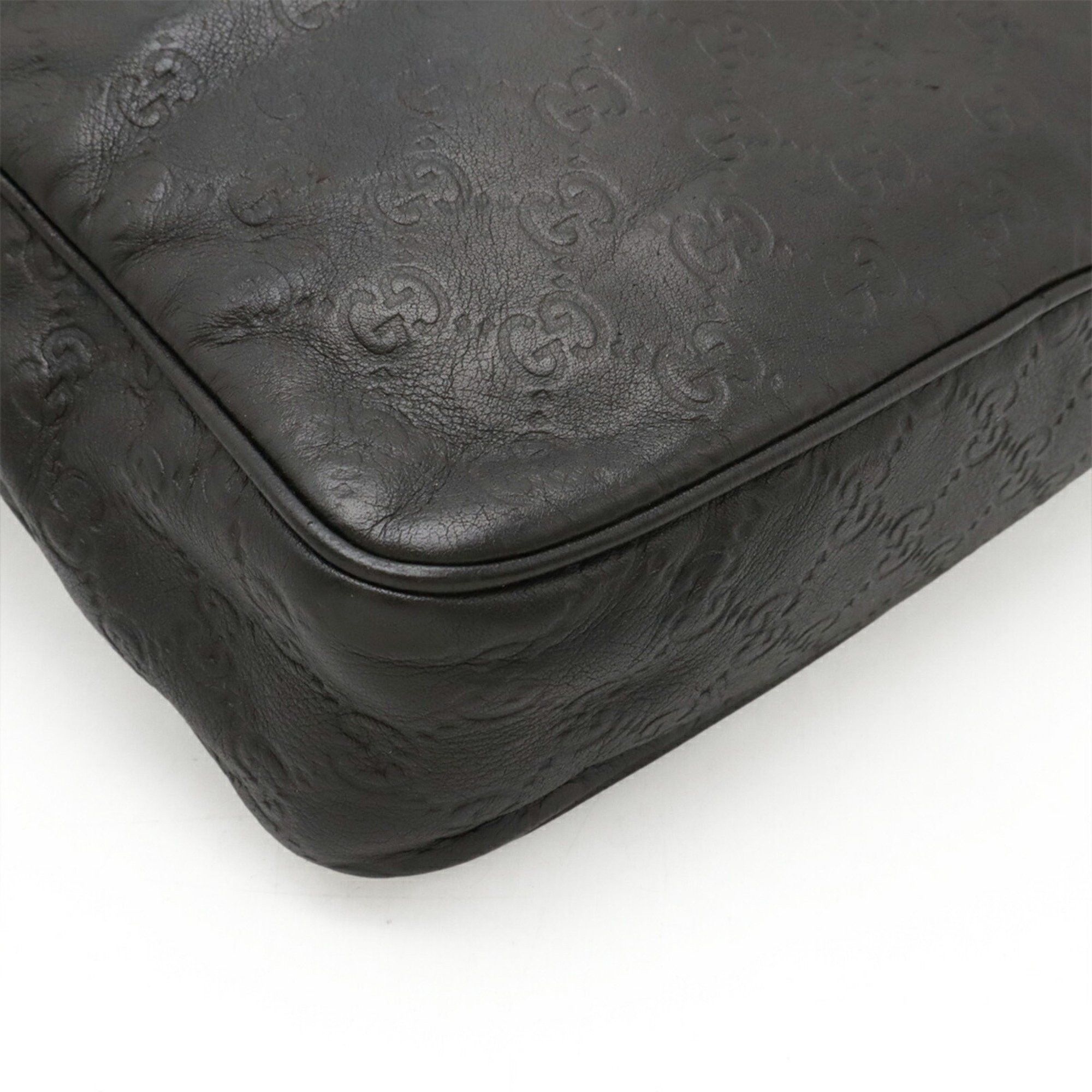 Gucci GUCCI Diamante Shoulder Bag in Black Leather 201448 Size ONE SIZE - 4 Thumbnail
