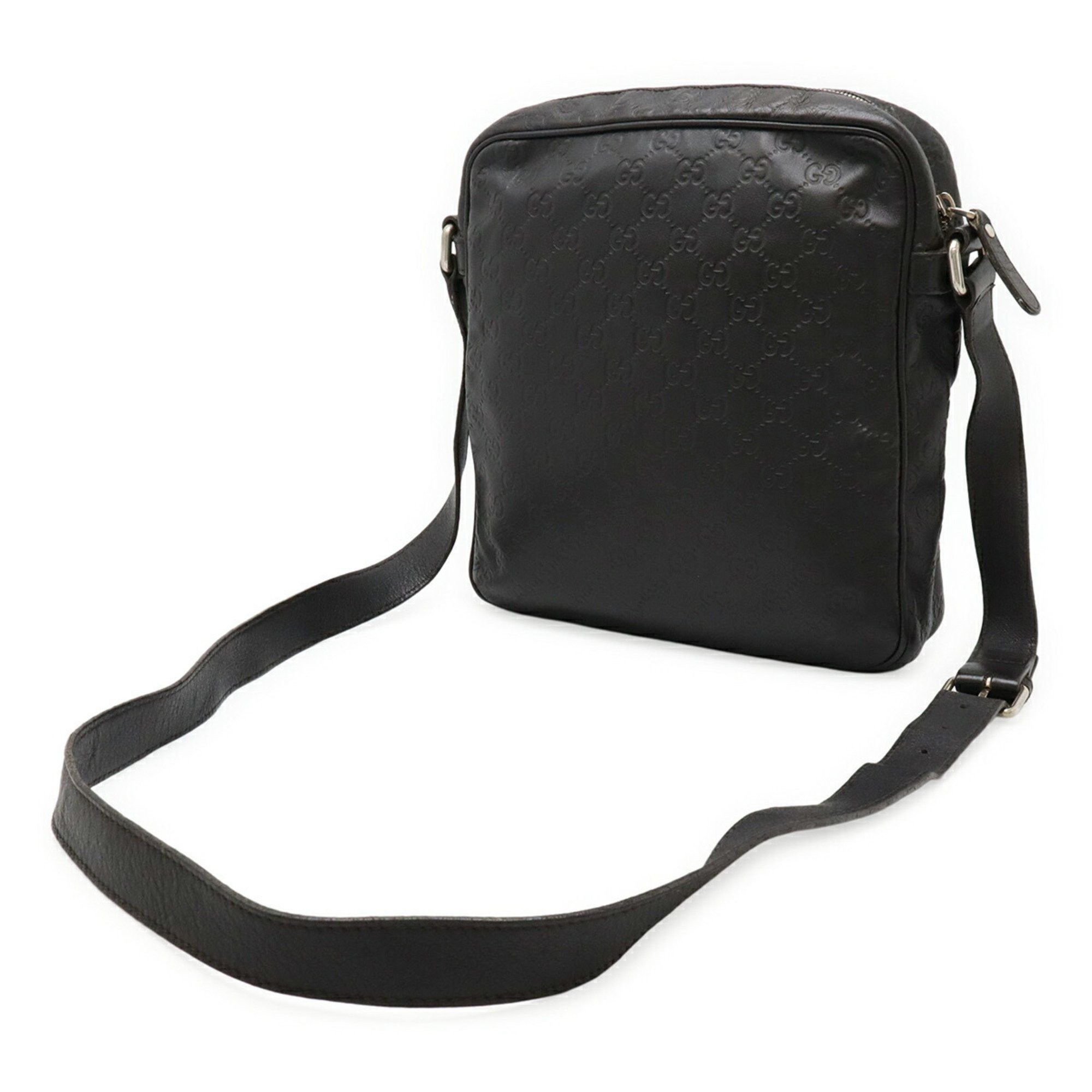 Gucci GUCCI Diamante Shoulder Bag in Black Leather 201448 Size ONE SIZE - 3 Thumbnail