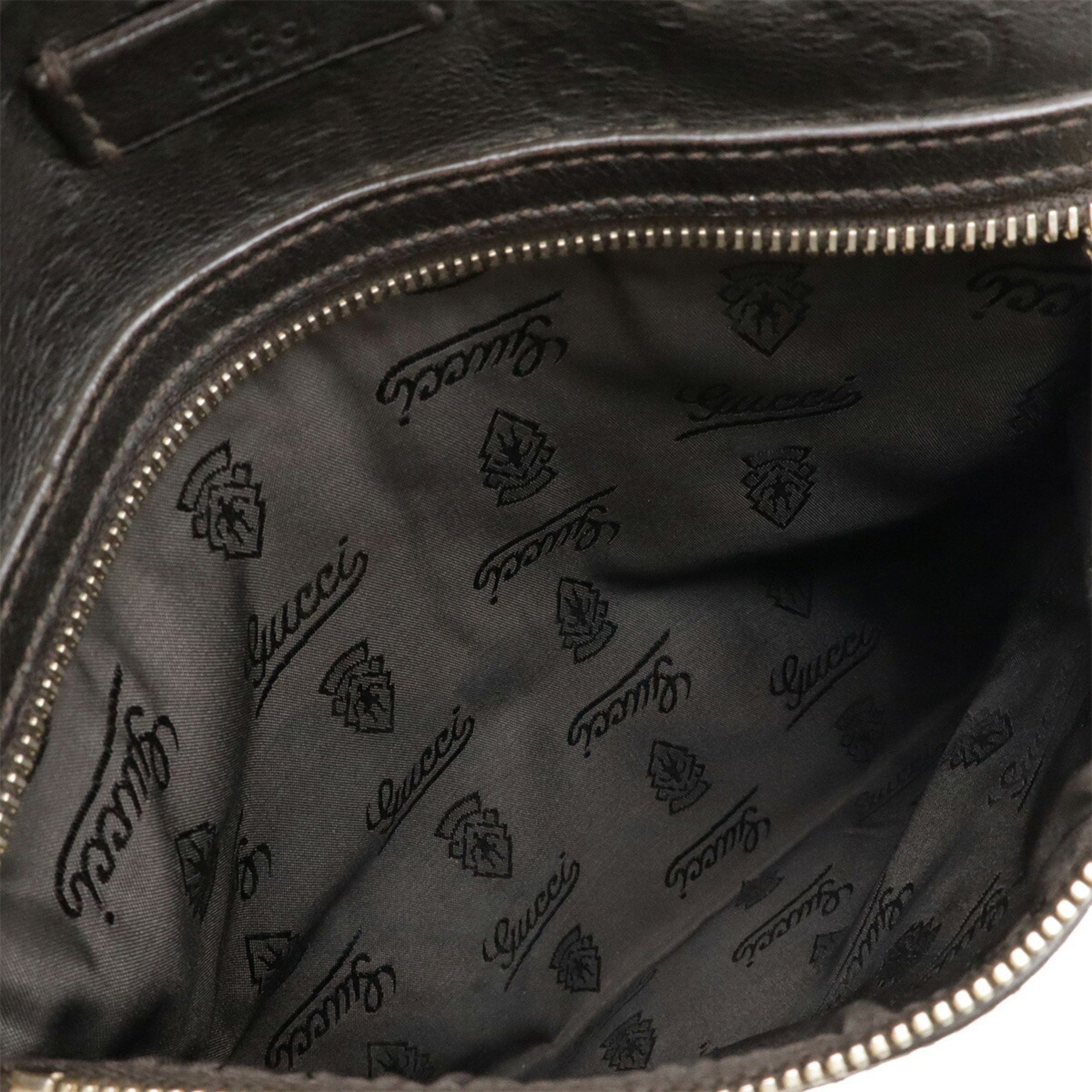Gucci GUCCI Diamante Shoulder Bag in Black Leather 201448 Size ONE SIZE - 9 Thumbnail