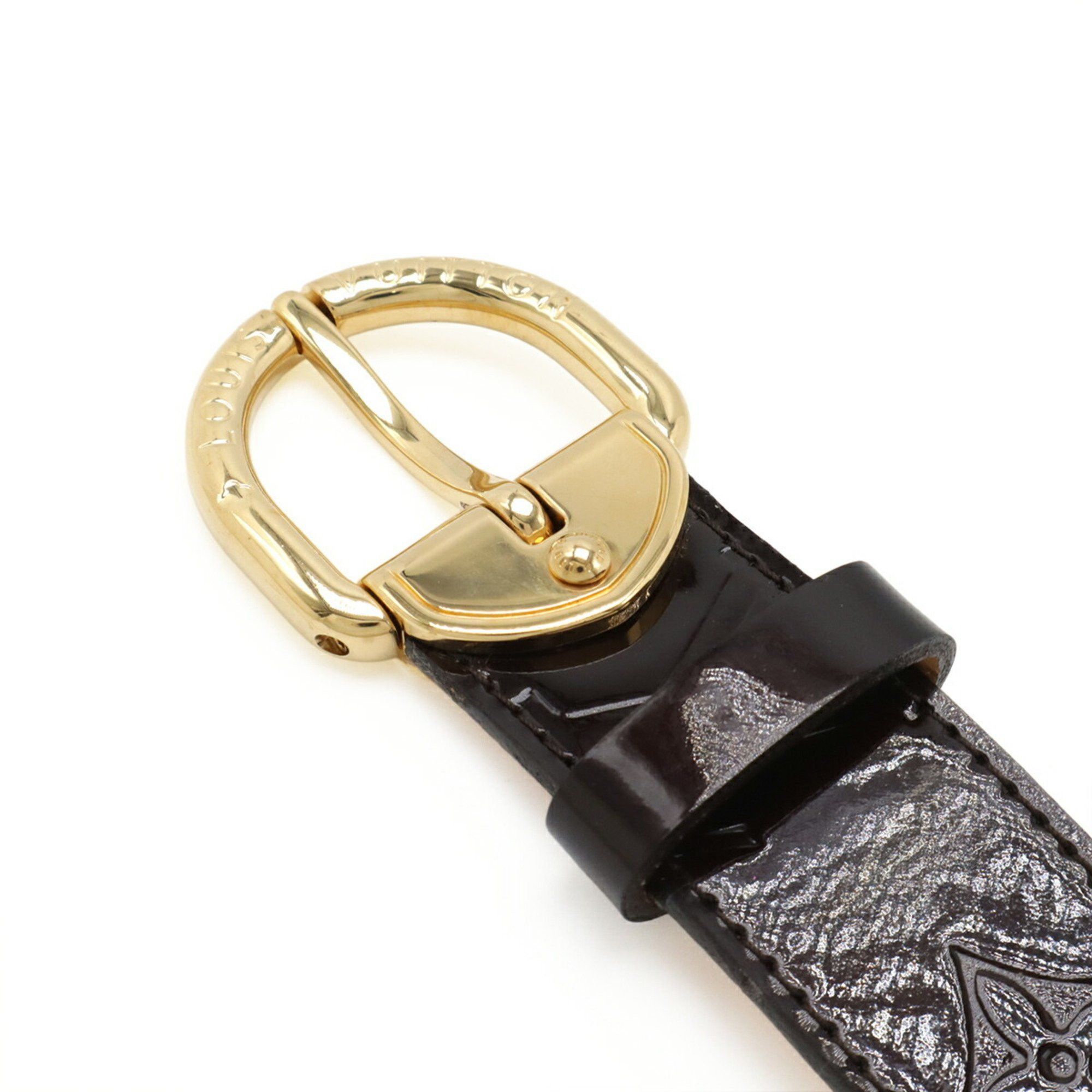 Louis Vuitton LOUIS VUITTON Monogram Vernis Santur Belt in Enamel Amaranth #80 M6979W Size ONE SIZE - 4 Thumbnail