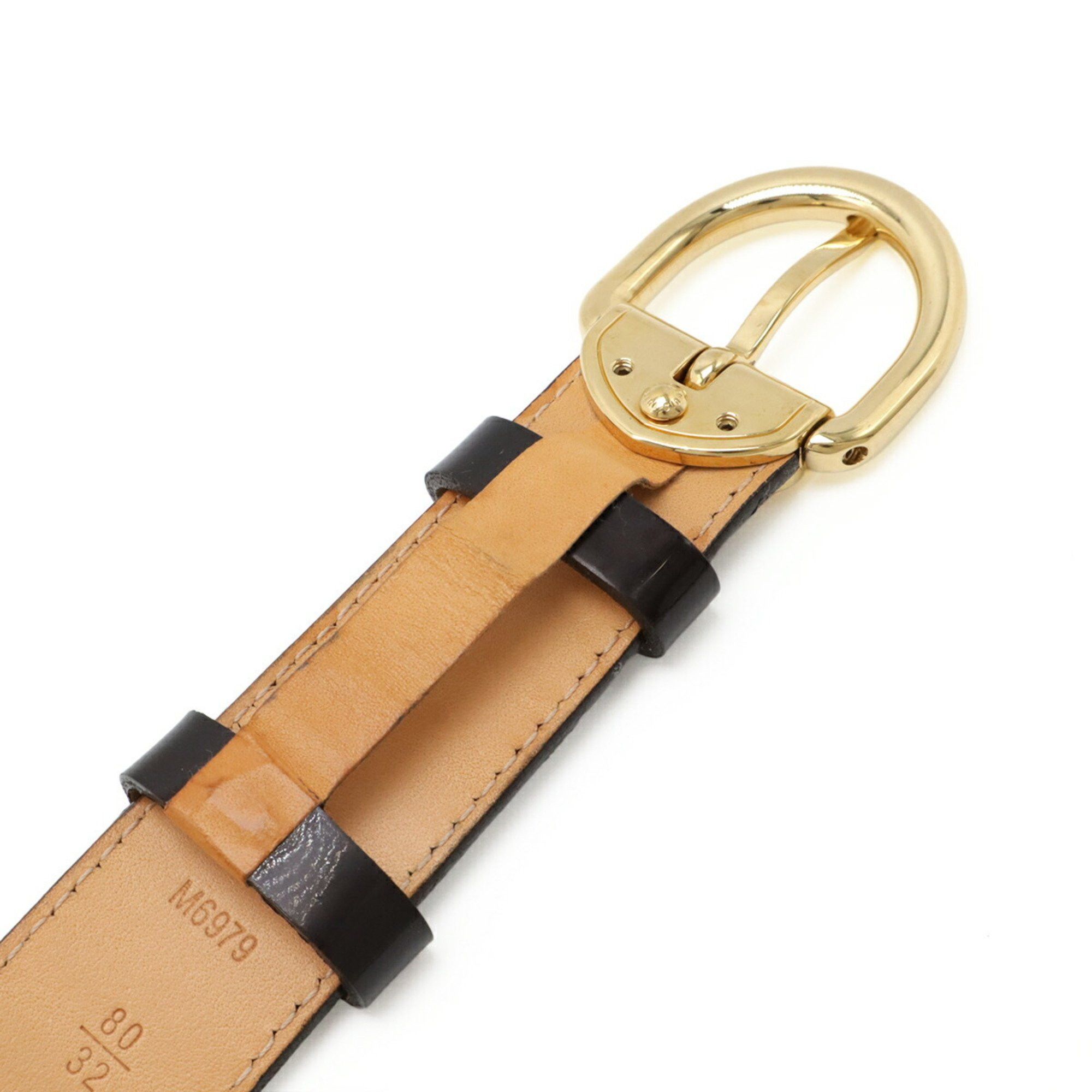 Louis Vuitton LOUIS VUITTON Monogram Vernis Santur Belt in Enamel Amaranth #80 M6979W Size ONE SIZE - 5 Thumbnail