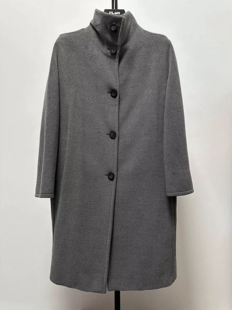 Max Mara MaxMara Gray Wool Cocoon Coat -dmc Size US M / EU 48-50 / 2 - 4 Thumbnail